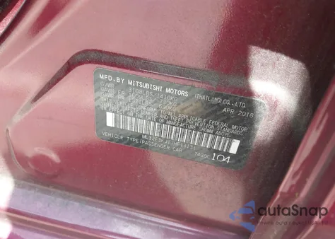 2018 Mitsubishi Mirage G4 Es from USA, damaged, VIN ML32F3FJ1JHF13131